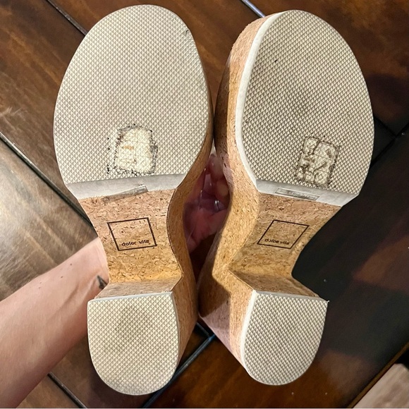 Dolce Vita Clear Strap Cork Platform Block Heel Sandals – Size 8.5 - Picture 6 of 8